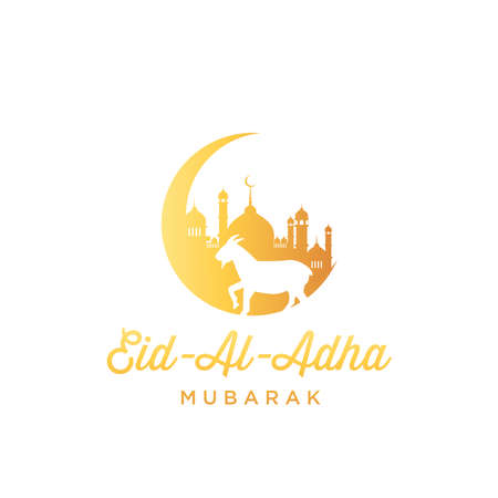Eid Al Adha illustration vector graphic of good for islamic day, eid mubarak, eid fitr, greeting card, background. Eps 10のイラスト素材