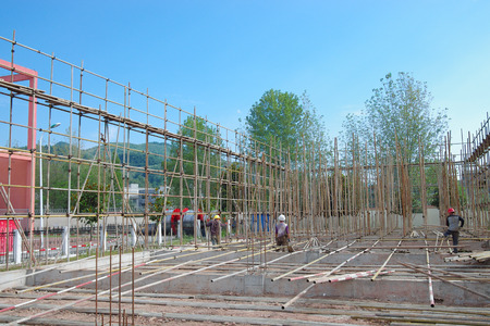 Construction siteのeditorial素材