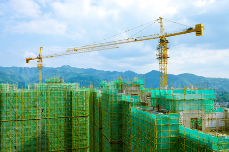 Construction of buildingsの写真素材