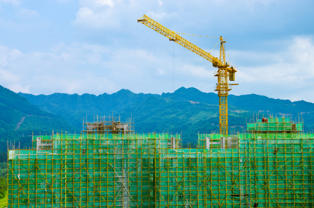 Construction of buildingsの写真素材