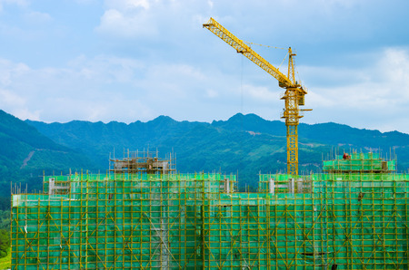 Construction of buildingsの写真素材