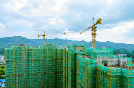 Construction of buildingsの写真素材