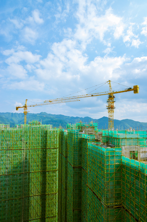 Construction of buildingsの写真素材