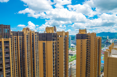 High-rise apartment building 
skyscraperの写真素材