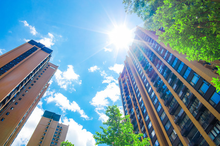 High-rise apartment building 
skyscraperの写真素材