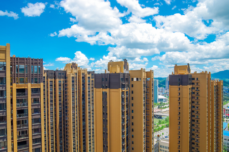 High-rise apartment building 
skyscraperの写真素材
