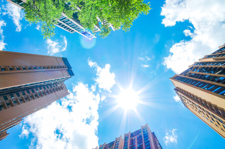 High-rise apartment building 
skyscraperの写真素材