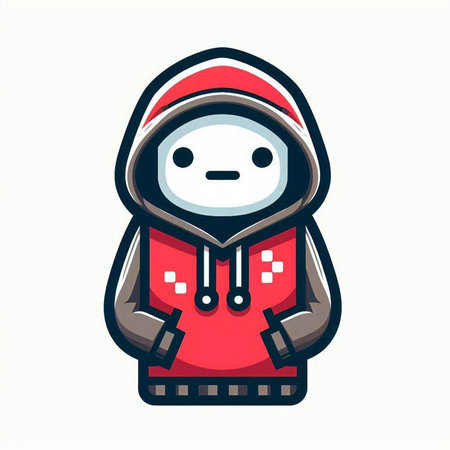 snowman in winter clothes vector illustration isolated on white background.のイラスト素材