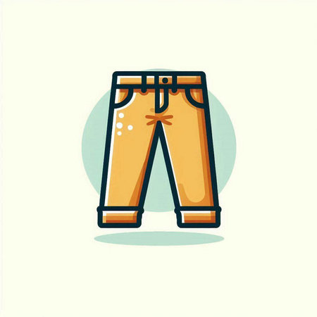 Horse in the forest. Vector illustration in flat design style.のイラスト素材