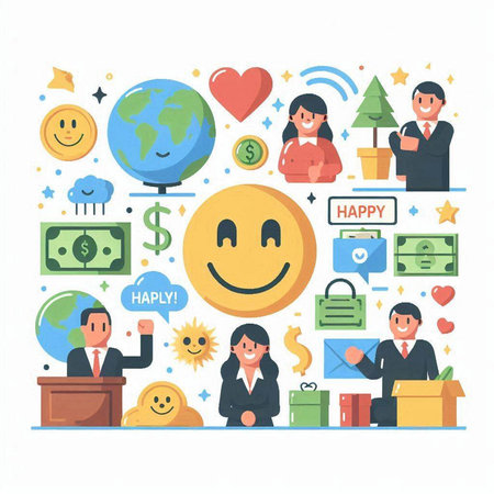 Flat design modern vector illustration concept of social media and digital marketing. Icons of people and social media.のイラスト素材
