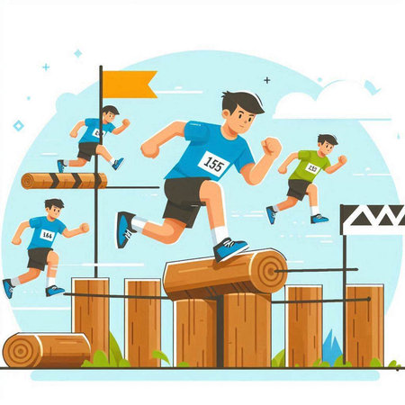 Pink flamingo on a white background. Vector illustration in flat style.のイラスト素材