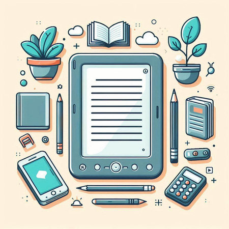 Flat design modern vector illustration concept of online education and learning.のイラスト素材