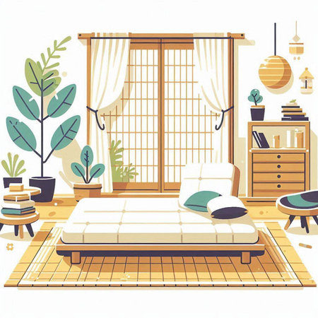 Sofa isolated on a white background. 3d render.のイラスト素材