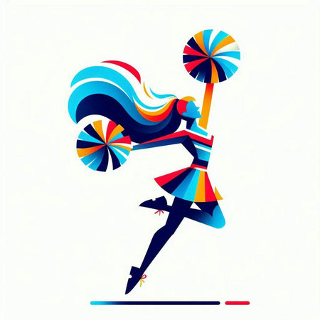 Vector illustration of a girl with a lollipop in her handのイラスト素材