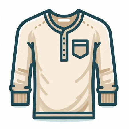Soccer jersey isolated on a white background. Vector illustration in trendy flat style.のイラスト素材