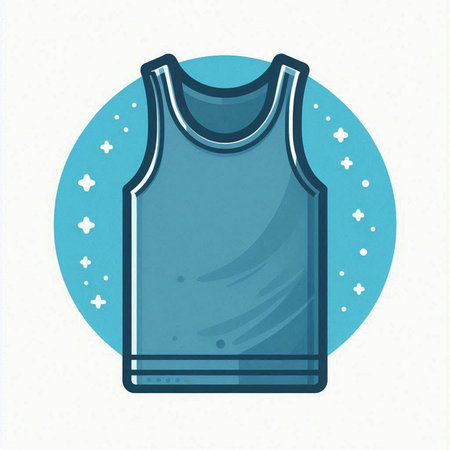 T-shirt icon. Vector illustration in flat style on white background.のイラスト素材