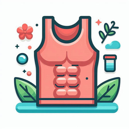 Sportswear color line icon. Vector illustration for web and mobile designのイラスト素材