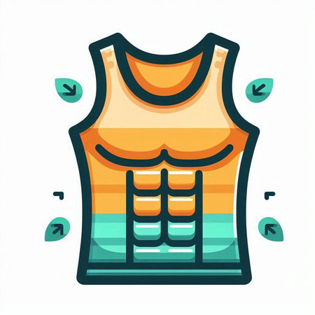 Sportswear vector icon. Flat illustration of sportswear vector icon for web designのイラスト素材