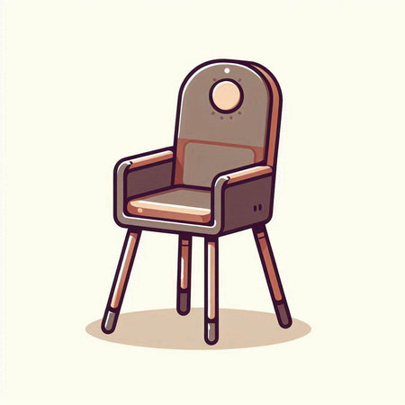 Illustration of an armchair isolated on a white background. Vector illustration.のイラスト素材