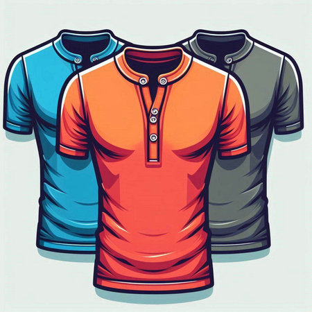 Colorful t-shirt design, vector illustration eps 10.のイラスト素材