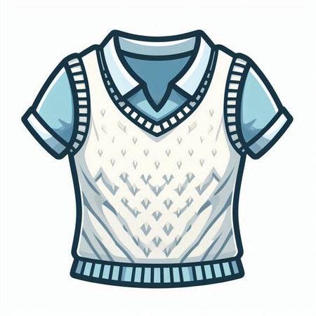 Vector illustration of a t-shirt isolated on a white background.のイラスト素材