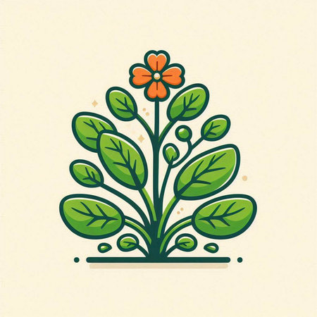 Flower icon in flat style. Vector illustration for your design.のイラスト素材