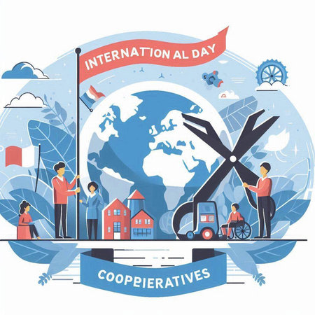 International Day of Persons with Disabilities. Flat Design Vector Illustration.のイラスト素材