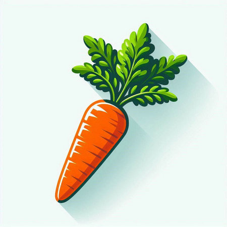 Carrot icon isolated on white background. Vector illustration. Eps 10.のイラスト素材