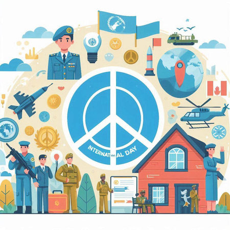 International Day of Remembrance and Reconciliation. Vector illustration.のイラスト素材