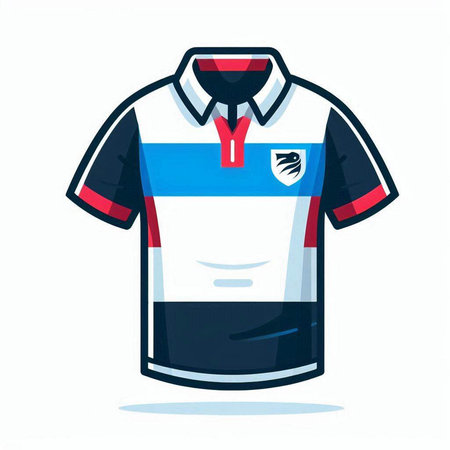 Soccer jersey. Soccer t-shirt. Sport uniform. Vector illustrationのイラスト素材