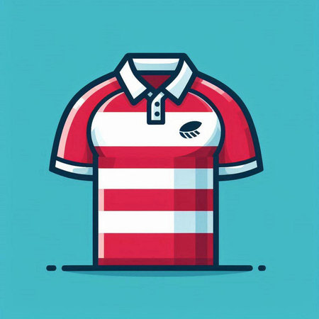 Polo shirt design, Soccer football sport hobby competition and game theme Vector illustrationのイラスト素材