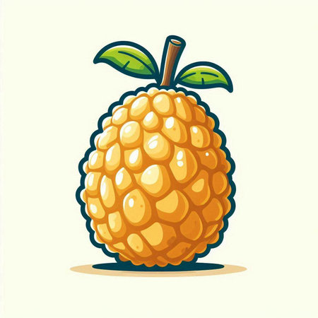 Litchi fruit isolated on a white background. Vector illustration.のイラスト素材