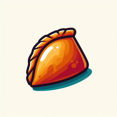 Illustration of a pie on a white background. Vector illustration.のイラスト素材