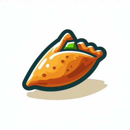 Illustration of a pie on a white background. Vector illustration.のイラスト素材