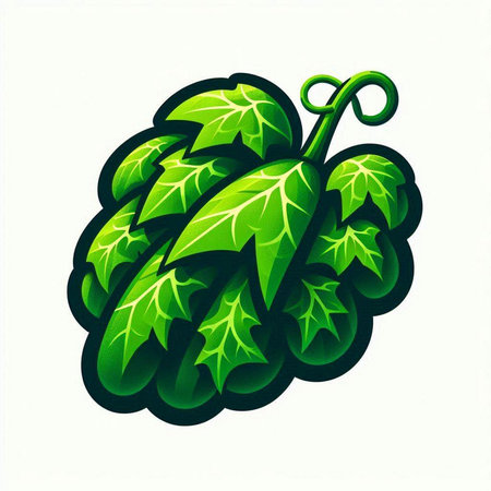 Green leaves on a white background. Vector illustration. Eps 10.のイラスト素材