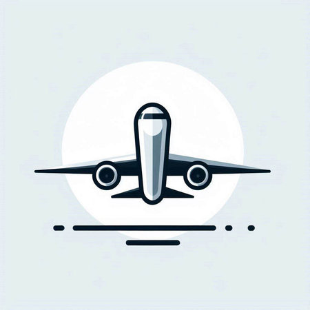 Airplane icon. Airplane icon in flat style. Vector illustration.のイラスト素材
