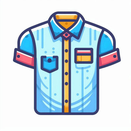 Shirt vector icon. Flat illustration of shirt vector icon for web designのイラスト素材