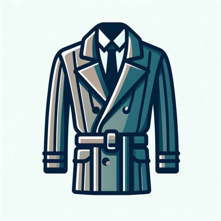 Suit. Vector illustration. Isolated on a white background.のイラスト素材