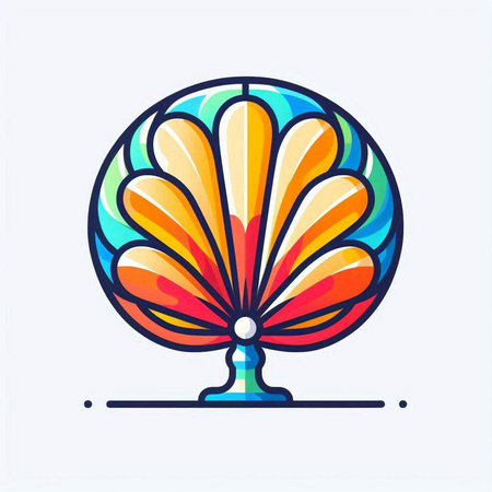 Colorful summer icon. Vector illustration in doodle style.のイラスト素材