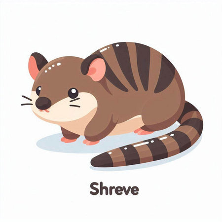 Vector illustration of cute little rat. Isolated on white background.のイラスト素材