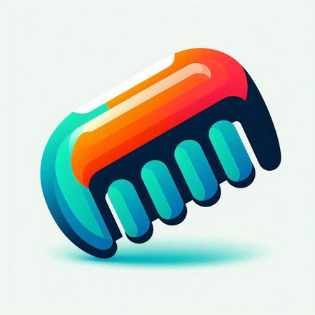 Vector illustration of a brush for cleaning the surface of the fabric.のイラスト素材