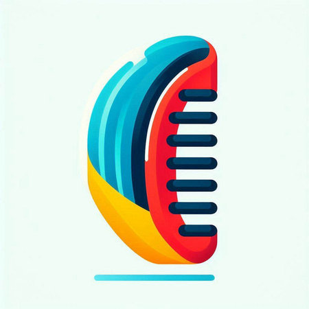 Illustration of a modern abstract design. Colorful vector icon.のイラスト素材