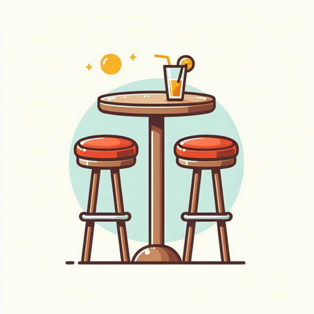 Coffee shop icon. Vector illustration in flat design style.のイラスト素材