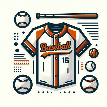 Baseball t-shirt design, vector illustration eps 10.のイラスト素材