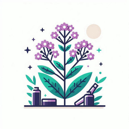 Cosmetics and aromatherapy concept. Vector illustration in flat styleのイラスト素材