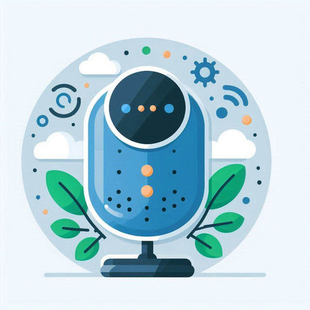 Modern flat design vector illustration concept of artificial intelligence, artificial intelligence and machine learning.のイラスト素材