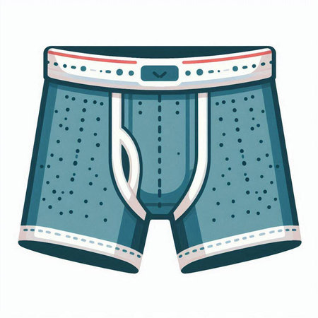 Men's Underpants isolated on the white background. Vector illustration.のイラスト素材