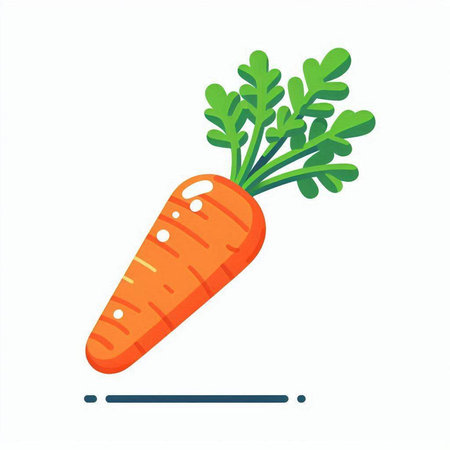 Carrot icon isolated on white background. Vector illustration. Eps 10.のイラスト素材