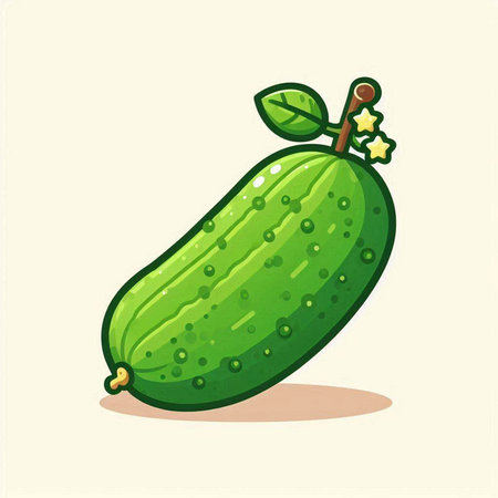 Cucumber vector illustration. Cucumber vector illustration. Cucumber vector iconのイラスト素材