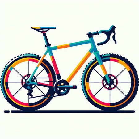 bicycle, vector illustration, eps10, contains transparenciesのイラスト素材
